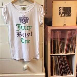 Y2k Juicy Couture Rare Vintage Graphic Tee Short Sleeve OG Love P&G Large Royal